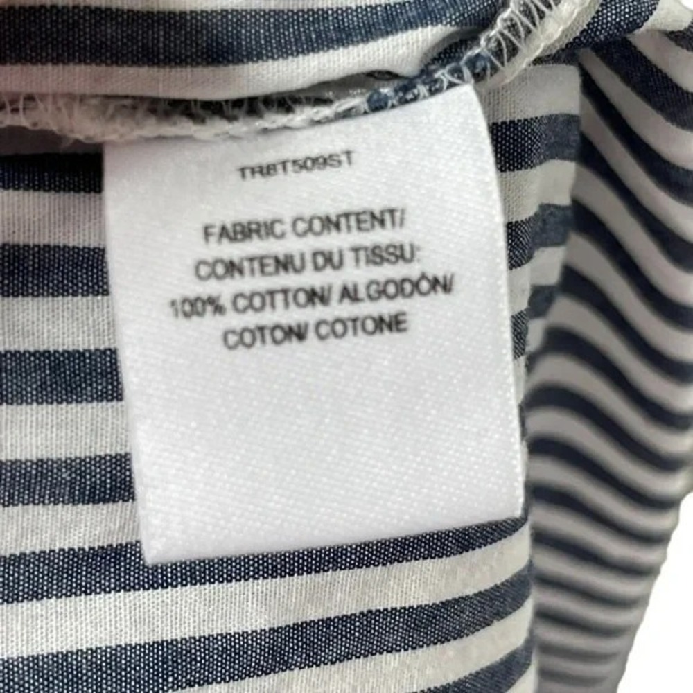 Derek‎ Lam 10 Crosby Size 2 Striped Shirt Tie Waist Mini Dress - Picture 11 of 16